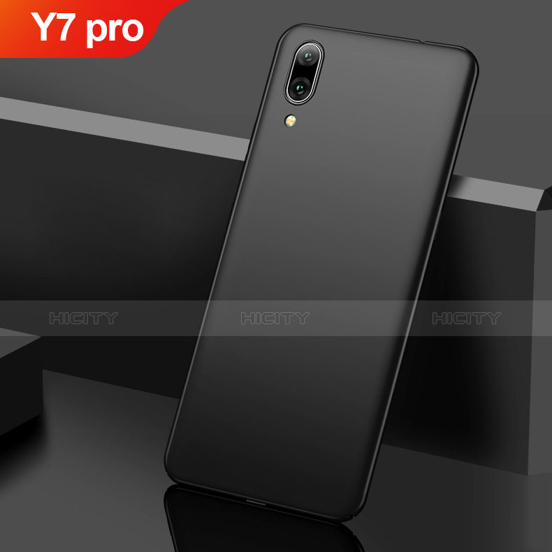 Funda Dura Plastico Rigida Carcasa Mate M01 para Huawei Y7 Pro (2019) Negro