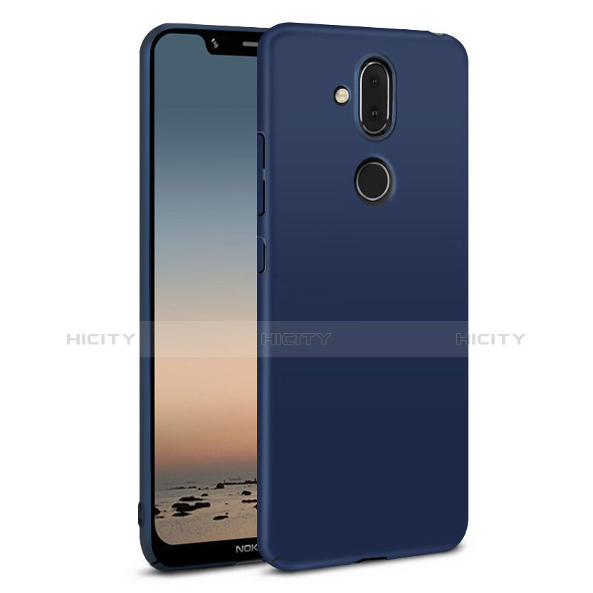 Funda Dura Plastico Rigida Carcasa Mate M01 para Nokia 7.1 Plus Azul