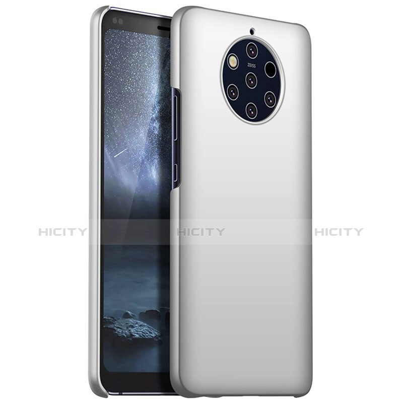 Funda Dura Plastico Rigida Carcasa Mate M01 para Nokia 9 PureView Plata