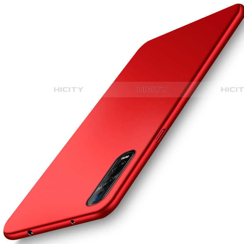 Funda Dura Plastico Rigida Carcasa Mate M01 para Oppo Find X2 Pro Rojo