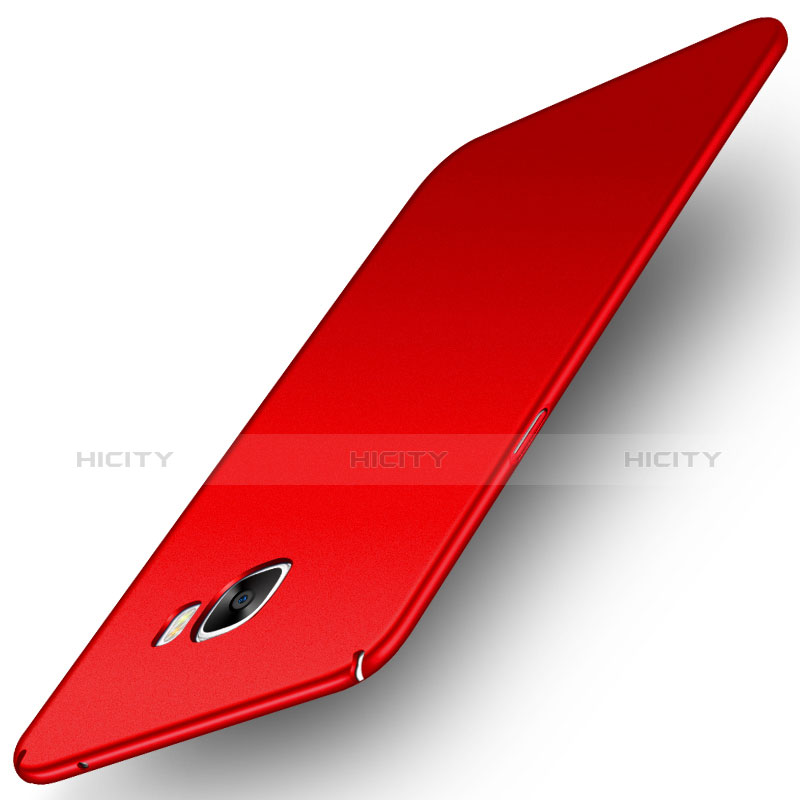 Funda Dura Plastico Rigida Carcasa Mate M01 para Samsung Galaxy C5 Pro C5010 Rojo