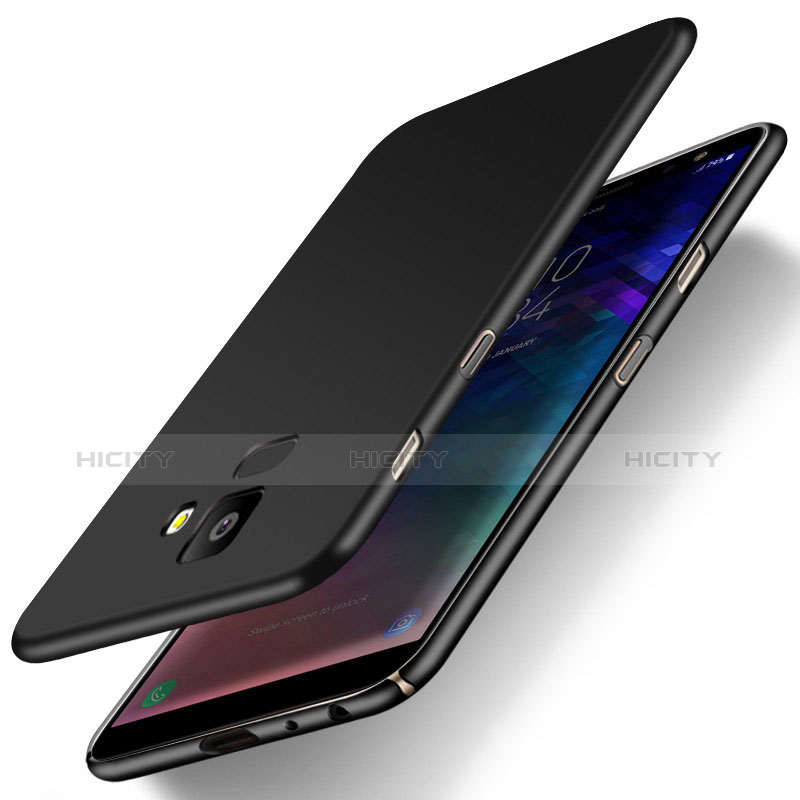 Funda Dura Plastico Rigida Carcasa Mate M01 para Samsung Galaxy J6 (2018) J600F Negro