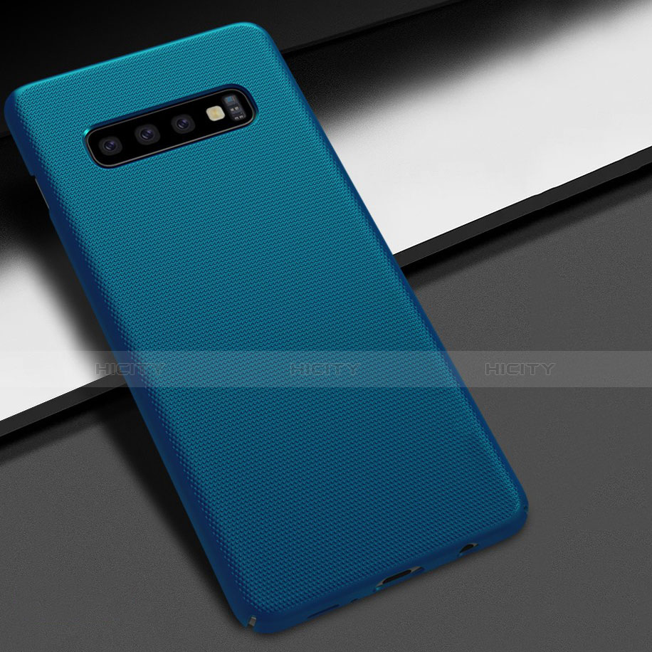 Funda Dura Plastico Rigida Carcasa Mate M01 para Samsung Galaxy S10 Plus Azul