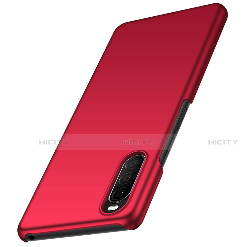 Funda Dura Plastico Rigida Carcasa Mate M01 para Sony Xperia 10 II Rojo