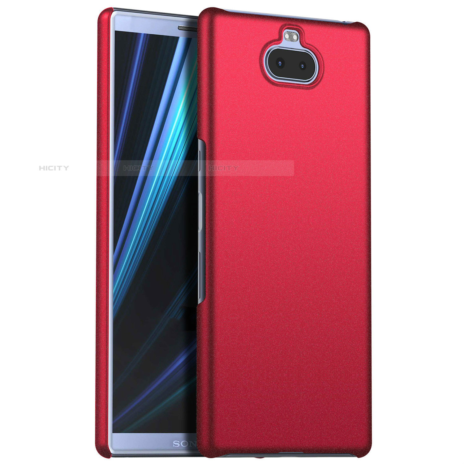 Funda Dura Plastico Rigida Carcasa Mate M01 para Sony Xperia 10 Rojo