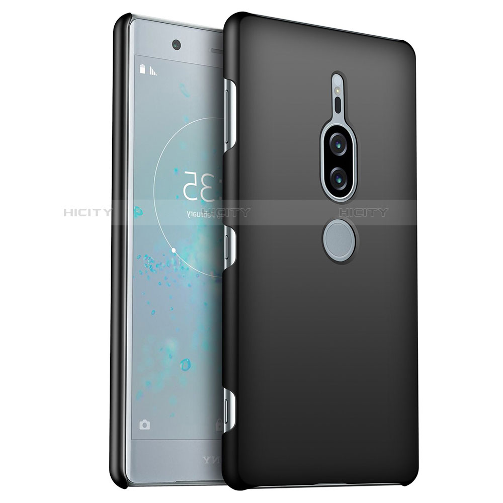 Funda Dura Plastico Rigida Carcasa Mate M01 para Sony Xperia XZ2 Premium Negro