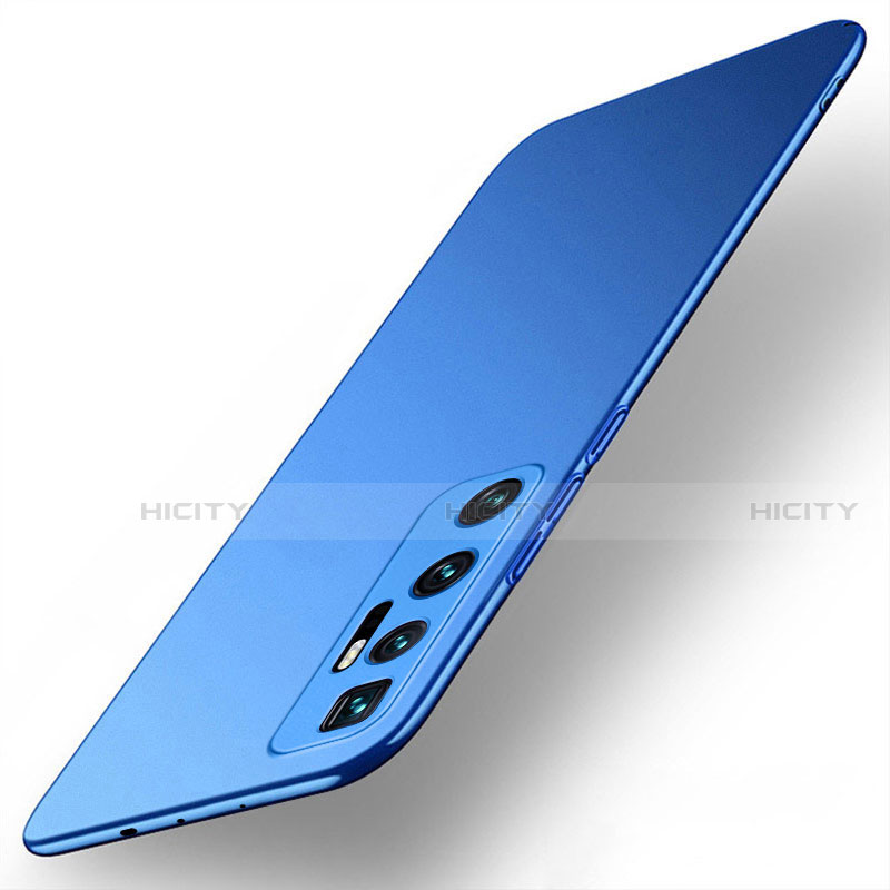 Funda Dura Plastico Rigida Carcasa Mate M01 para Xiaomi Mi 10 Ultra Azul