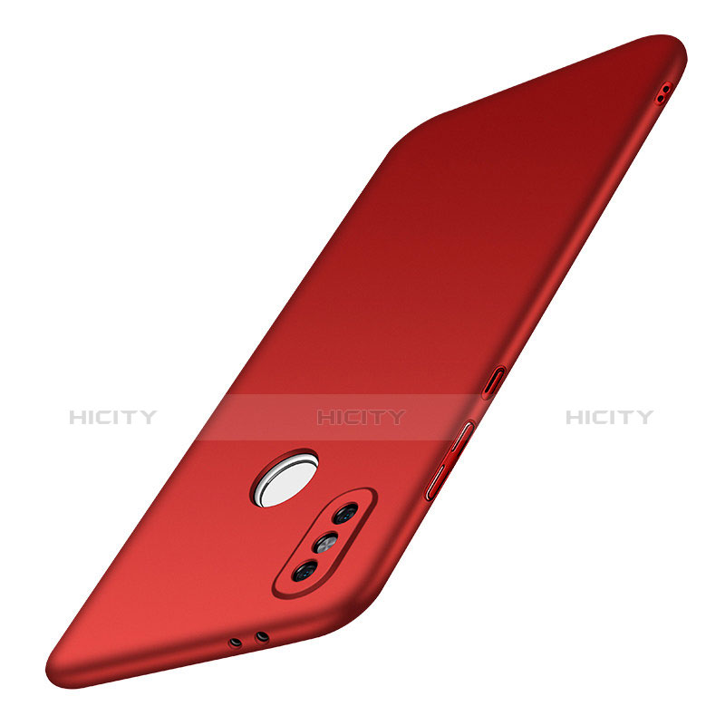Funda Dura Plastico Rigida Carcasa Mate M01 para Xiaomi Redmi Note 5 AI Dual Camera Rojo