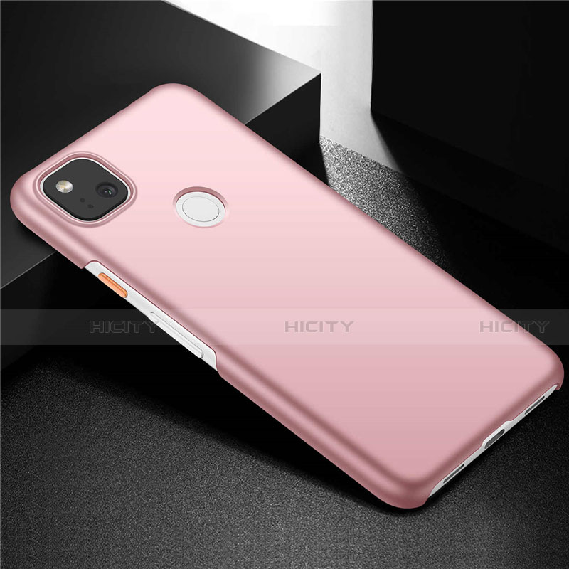 Funda Dura Plastico Rigida Carcasa Mate M02 para Google Pixel 4a Oro Rosa