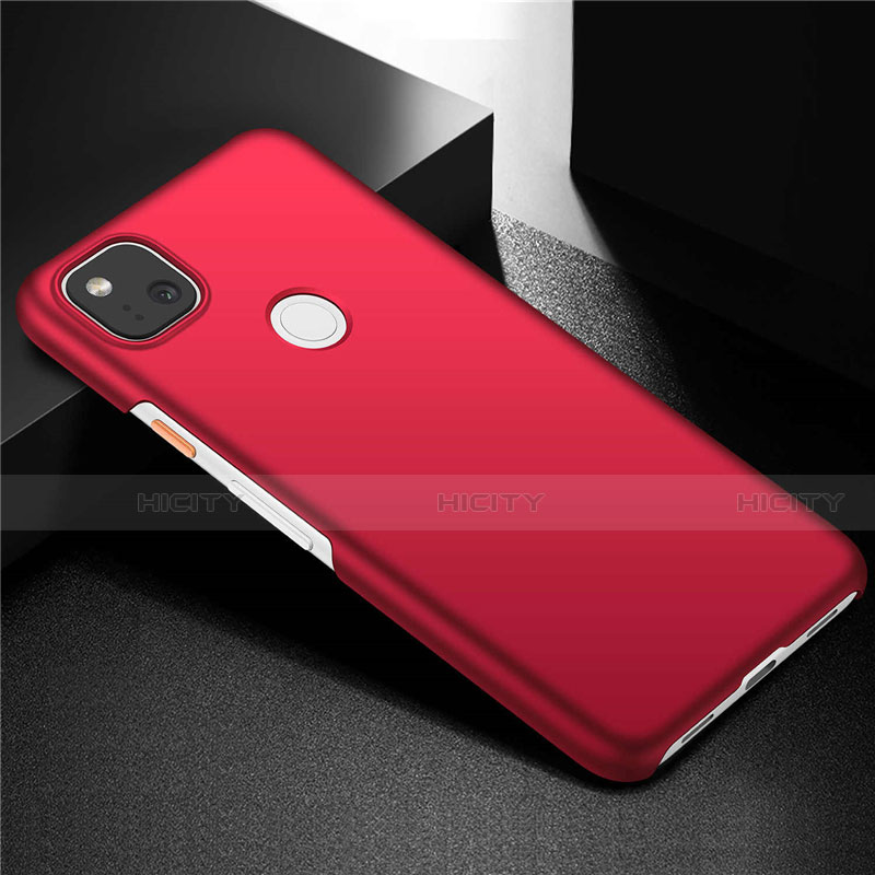 Funda Dura Plastico Rigida Carcasa Mate M02 para Google Pixel 4a Rojo