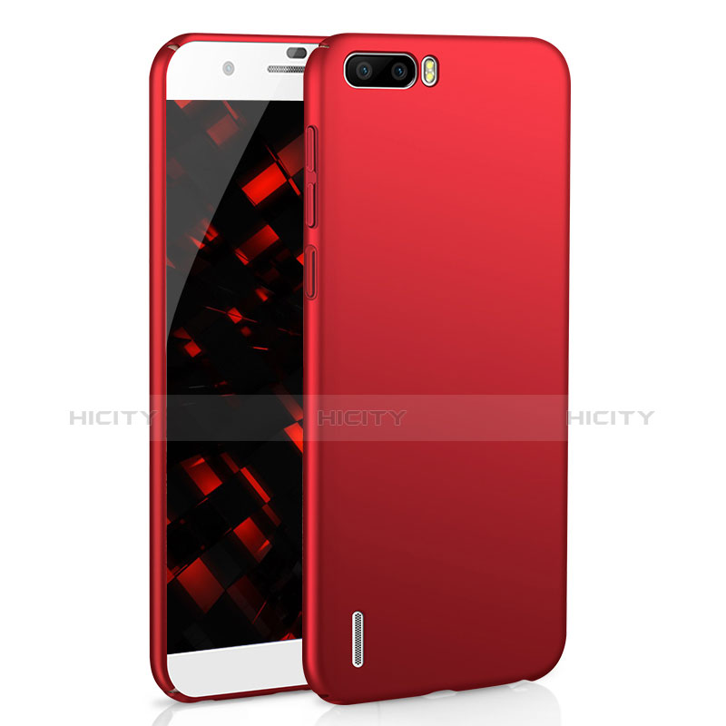 Funda Dura Plastico Rigida Carcasa Mate M02 para Huawei Honor 6 Plus Rojo