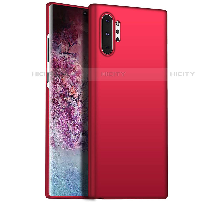 Funda Dura Plastico Rigida Carcasa Mate M02 para Samsung Galaxy Note 10 Plus 5G Rojo