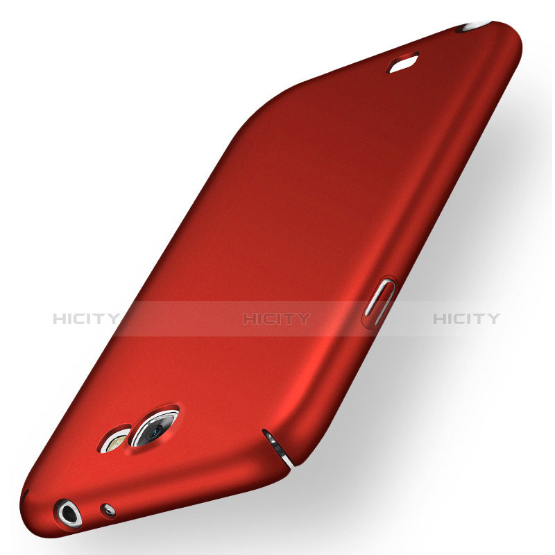 Funda Dura Plastico Rigida Carcasa Mate M02 para Samsung Galaxy Note 2 N7100 N7105 Rojo