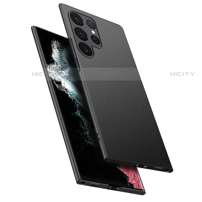Funda Dura Plastico Rigida Carcasa Mate M02 para Samsung Galaxy S22 Ultra 5G Negro