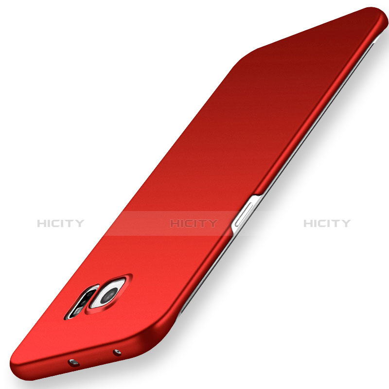 Funda Dura Plastico Rigida Carcasa Mate M02 para Samsung Galaxy S6 Edge SM-G925 Rojo