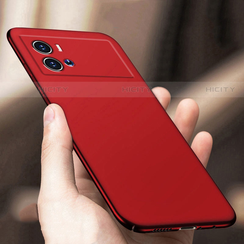 Funda Dura Plastico Rigida Carcasa Mate M02 para Vivo iQOO 9 Pro 5G Rojo