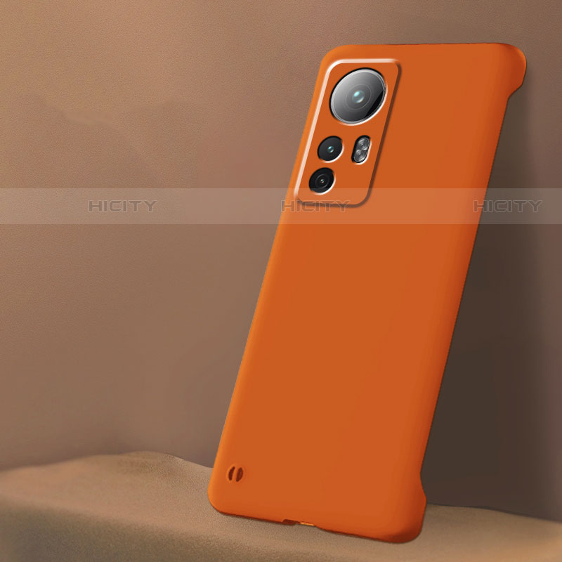 Funda Dura Plastico Rigida Carcasa Mate M02 para Xiaomi Mi 12 5G Naranja
