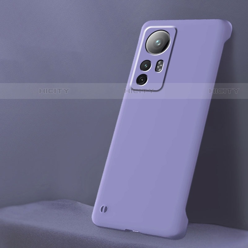 Funda Dura Plastico Rigida Carcasa Mate M02 para Xiaomi Mi 12 5G Purpura Claro
