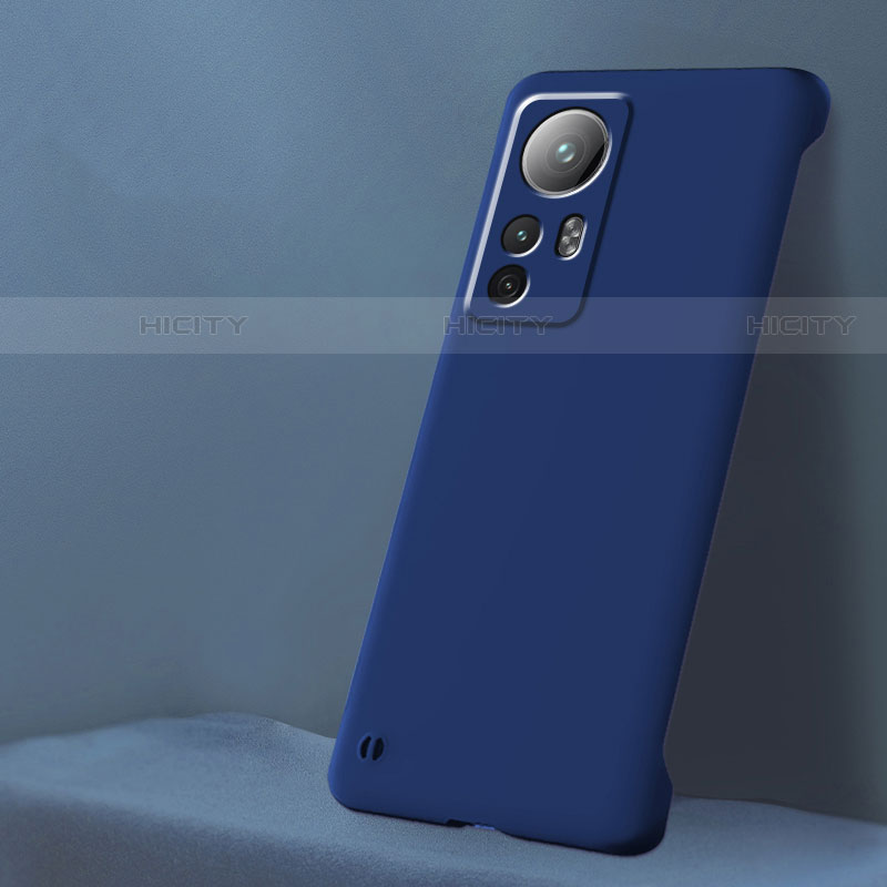 Funda Dura Plastico Rigida Carcasa Mate M02 para Xiaomi Mi 12 Pro 5G Azul