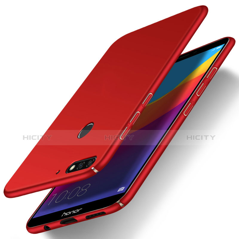Funda Dura Plastico Rigida Carcasa Mate M03 para Huawei Honor 7C Rojo