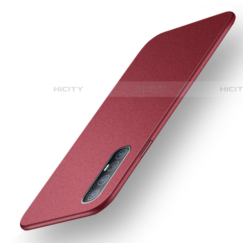 Funda Dura Plastico Rigida Carcasa Mate M03 para Oppo Find X2 Neo Rojo