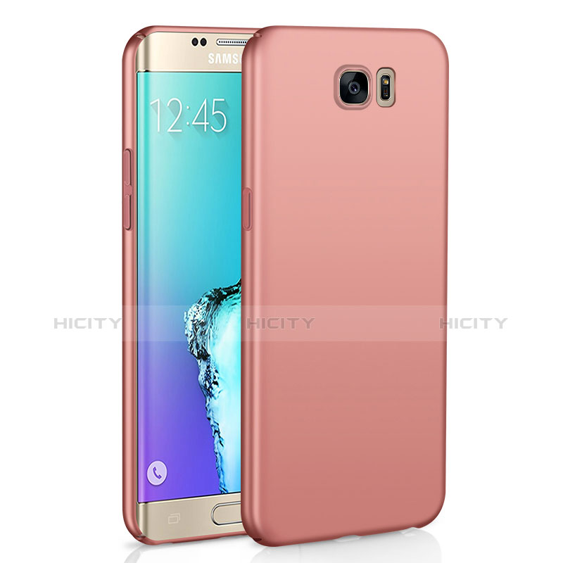 Funda Dura Plastico Rigida Carcasa Mate M03 para Samsung Galaxy S6 Edge SM-G925 Oro Rosa