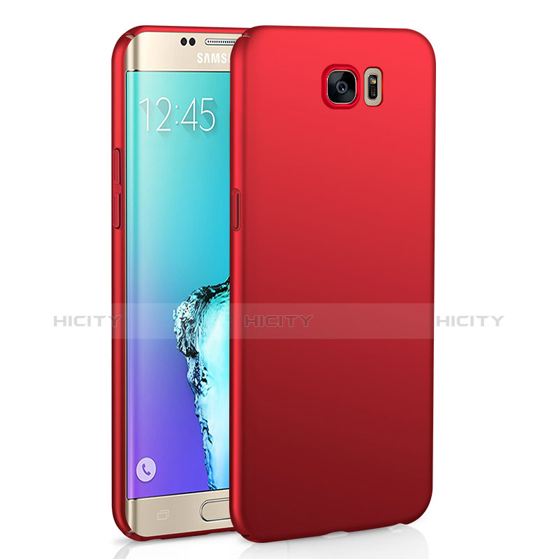 Funda Dura Plastico Rigida Carcasa Mate M03 para Samsung Galaxy S6 Edge SM-G925 Rojo