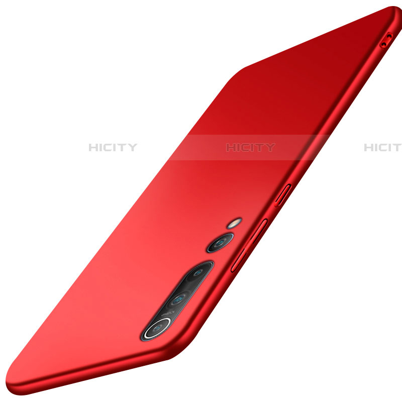 Funda Dura Plastico Rigida Carcasa Mate M03 para Xiaomi Mi 10 Pro Rojo