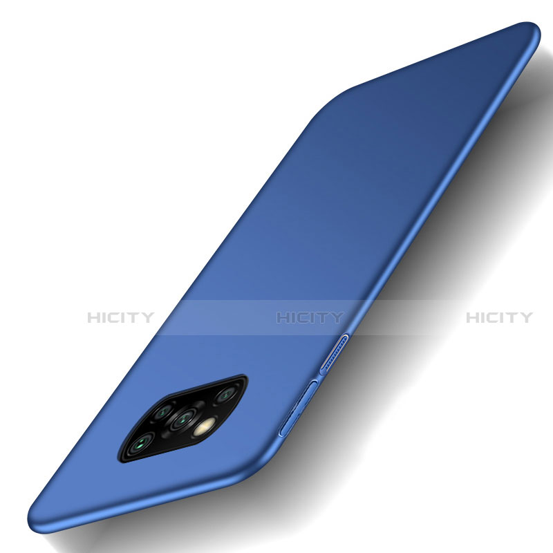 Funda Dura Plastico Rigida Carcasa Mate M03 para Xiaomi Poco X3 Azul