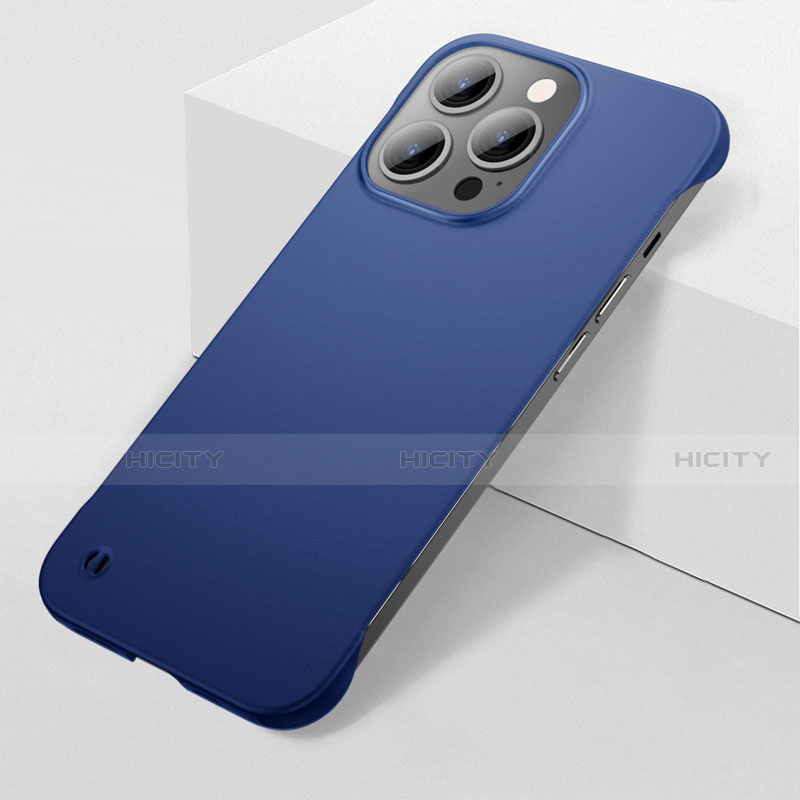 Funda Dura Plastico Rigida Carcasa Mate M04 para Apple iPhone 14 Pro Azul