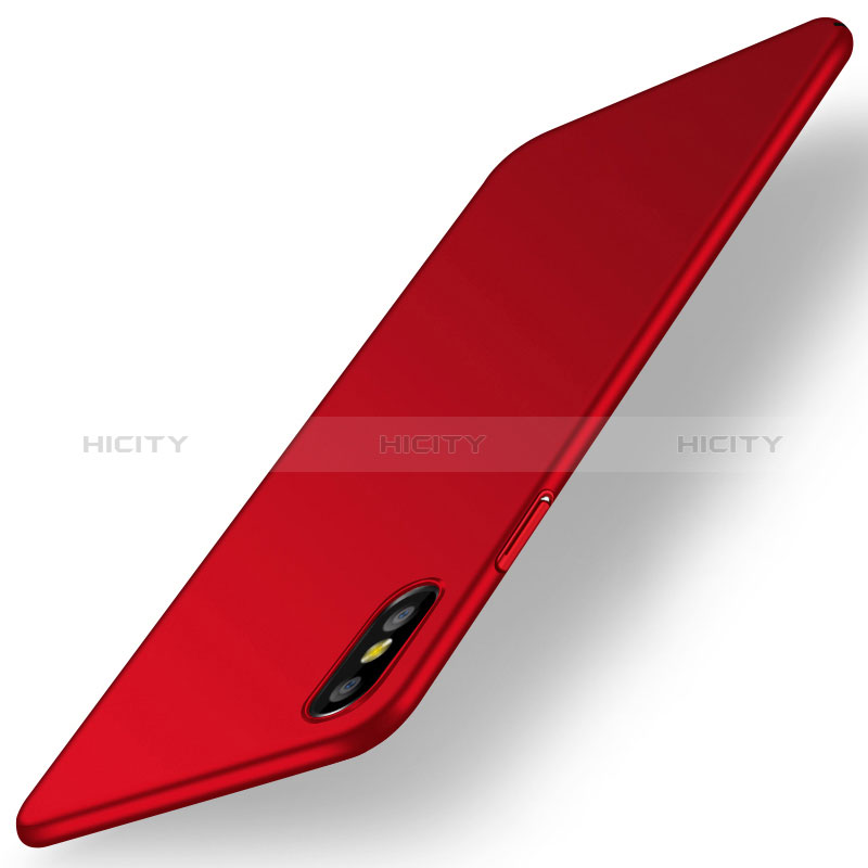 Funda Dura Plastico Rigida Carcasa Mate M15 para Apple iPhone X Rojo