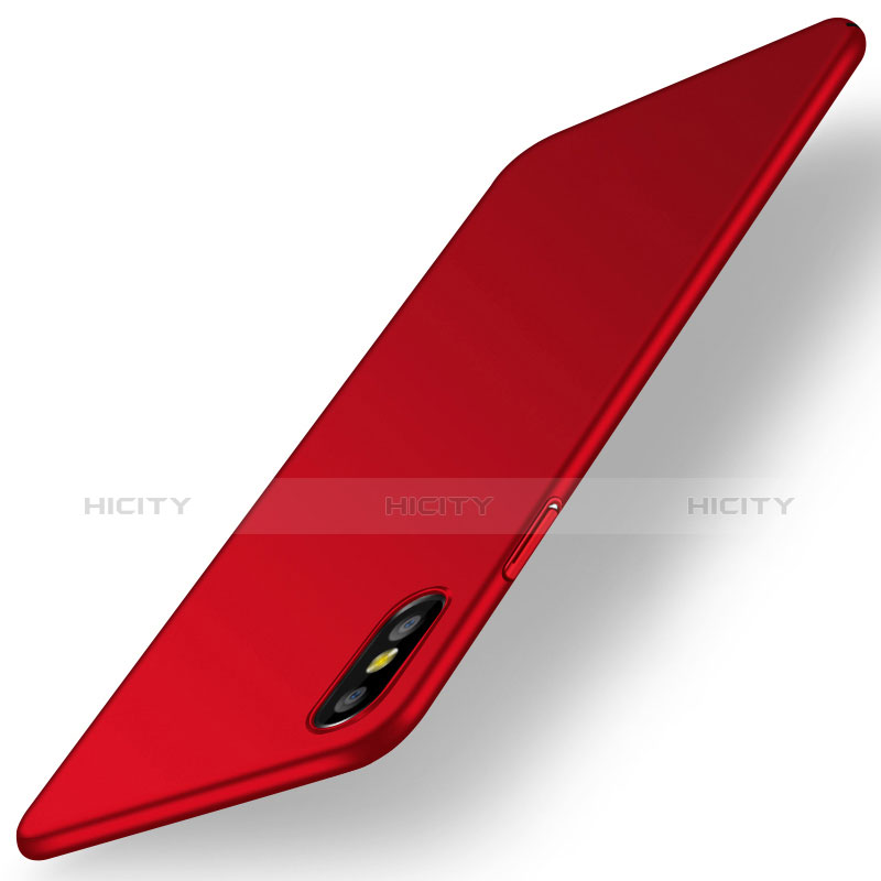 Funda Dura Plastico Rigida Carcasa Mate M15 para Apple iPhone Xs Rojo