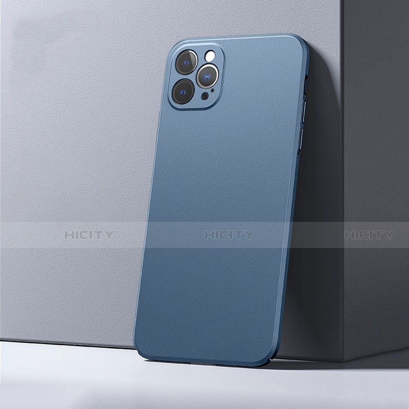 Funda Dura Plastico Rigida Carcasa Mate P01 para Apple iPhone 12 Pro Max Azul