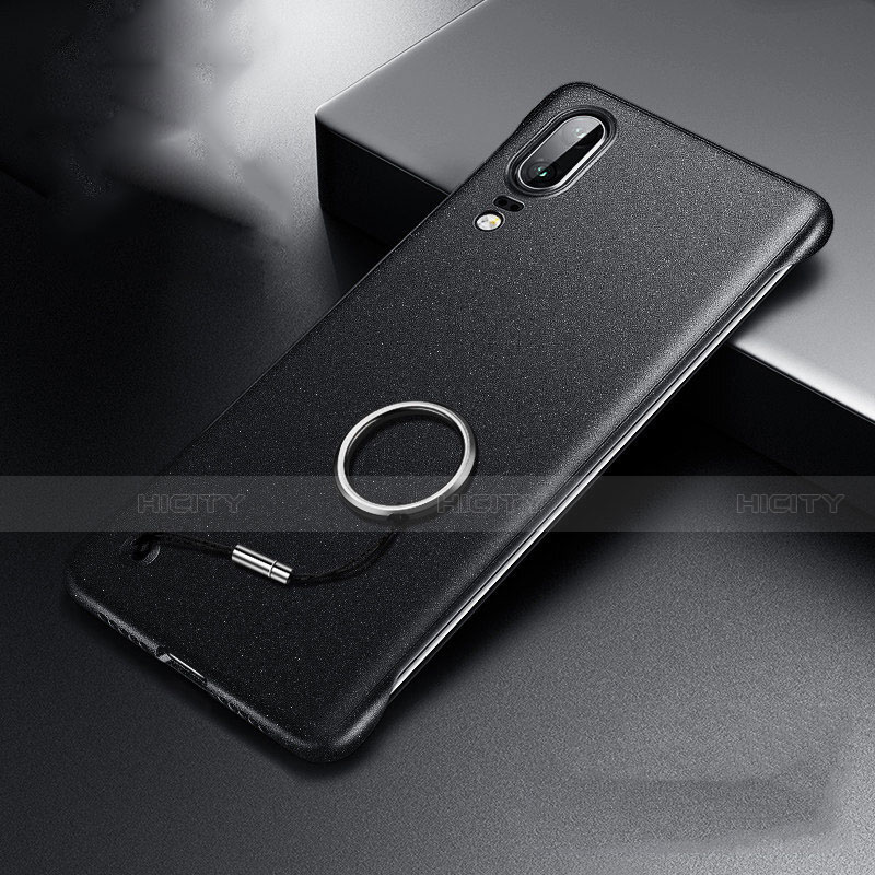 Funda Dura Plastico Rigida Carcasa Mate P01 para Huawei P20 Negro