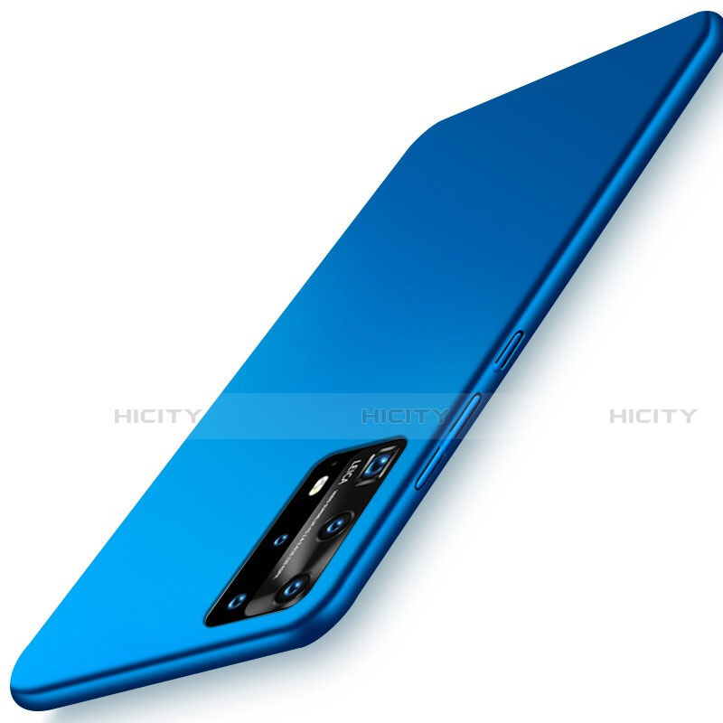 Funda Dura Plastico Rigida Carcasa Mate P01 para Huawei P40 Pro+ Plus Azul