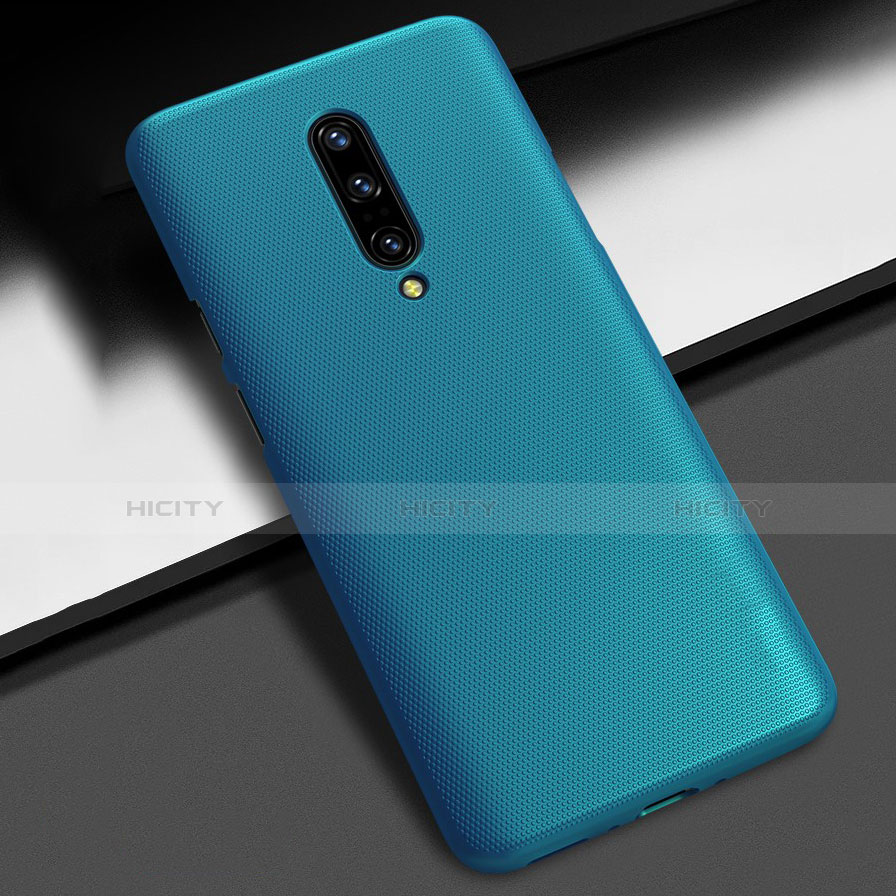 Funda Dura Plastico Rigida Carcasa Mate P01 para OnePlus 7 Pro Azul Cielo