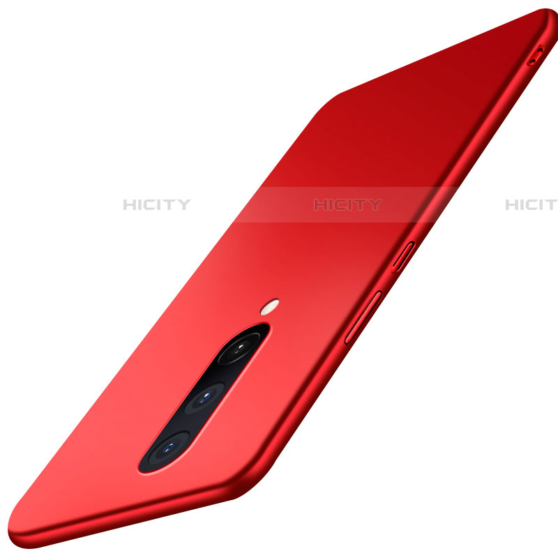 Funda Dura Plastico Rigida Carcasa Mate P01 para OnePlus 8 Rojo