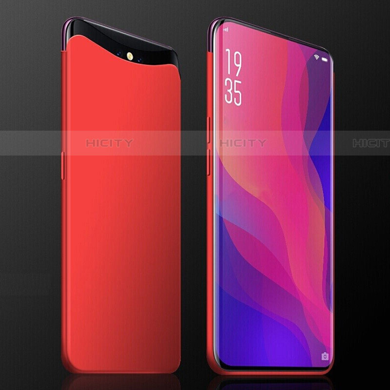 Funda Dura Plastico Rigida Carcasa Mate P01 para Oppo Find X Super Flash Edition Rojo