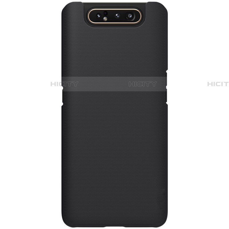 Funda Dura Plastico Rigida Carcasa Mate P01 para Samsung Galaxy A80 Negro