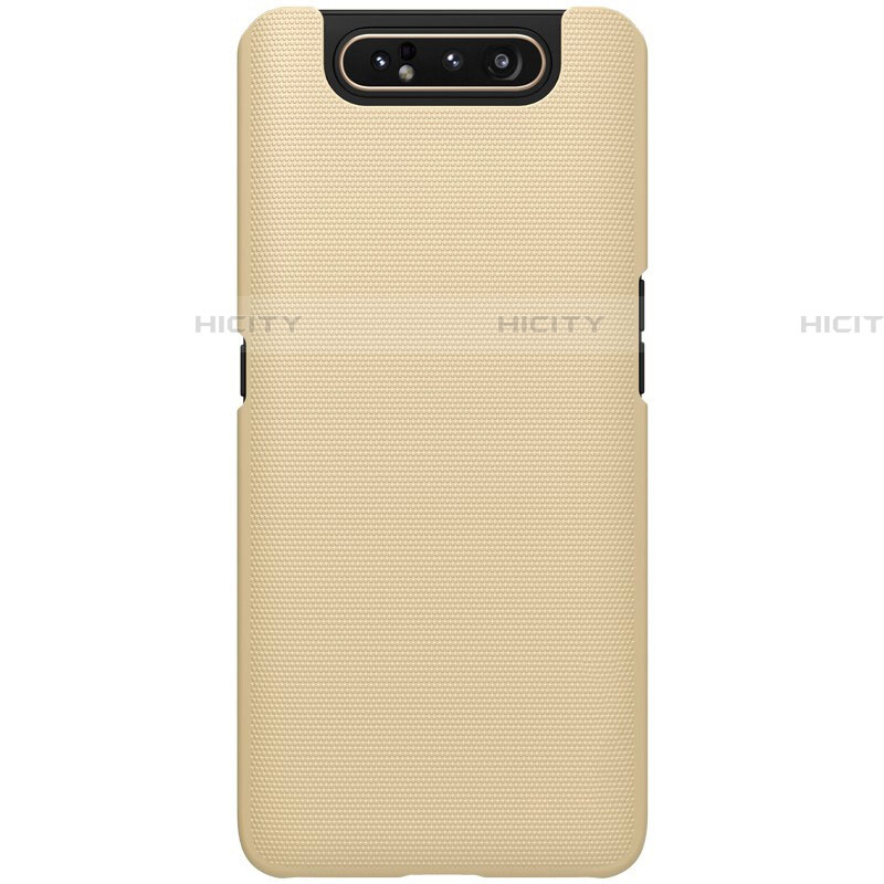 Funda Dura Plastico Rigida Carcasa Mate P01 para Samsung Galaxy A80 Oro