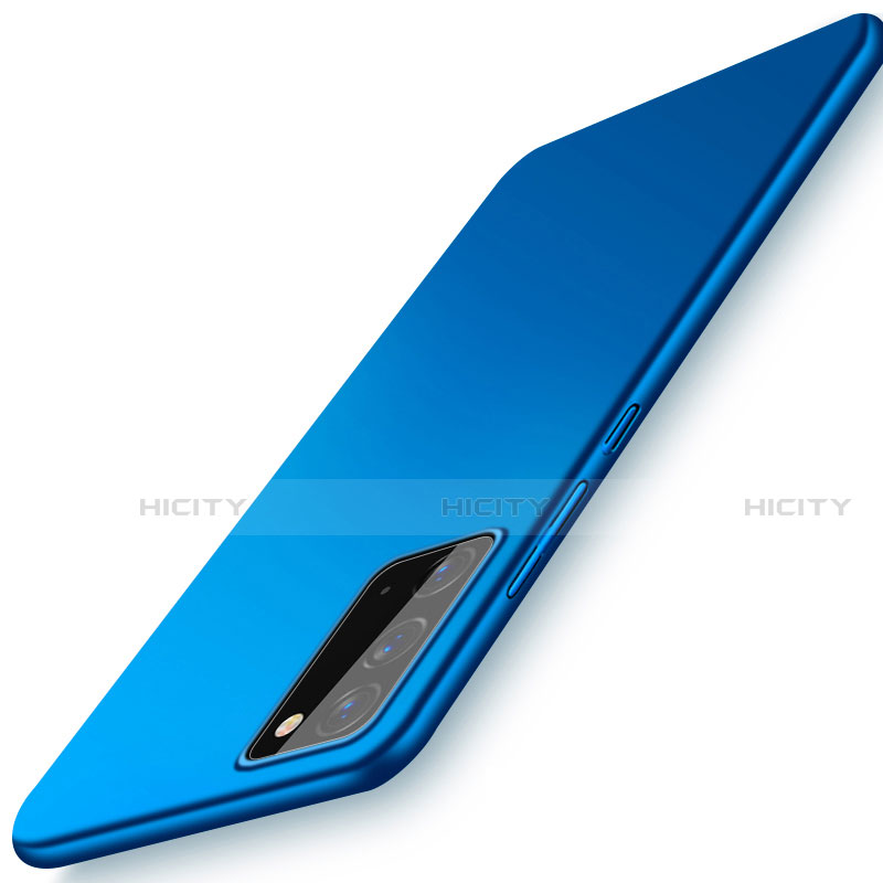 Funda Dura Plastico Rigida Carcasa Mate P01 para Samsung Galaxy Note 20 5G Azul