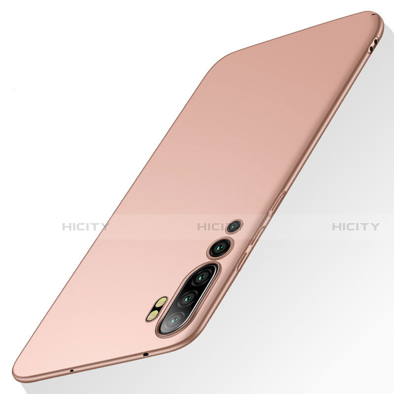 Funda Dura Plastico Rigida Carcasa Mate P01 para Xiaomi Mi Note 10 Oro Rosa