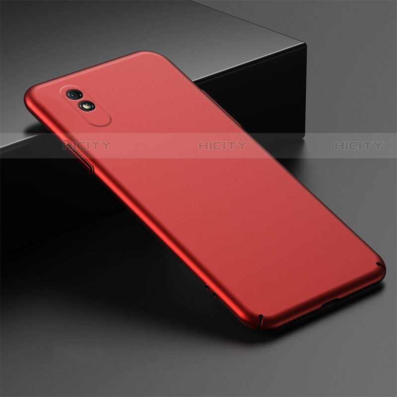 Funda Dura Plastico Rigida Carcasa Mate P01 para Xiaomi Redmi 9A Rojo