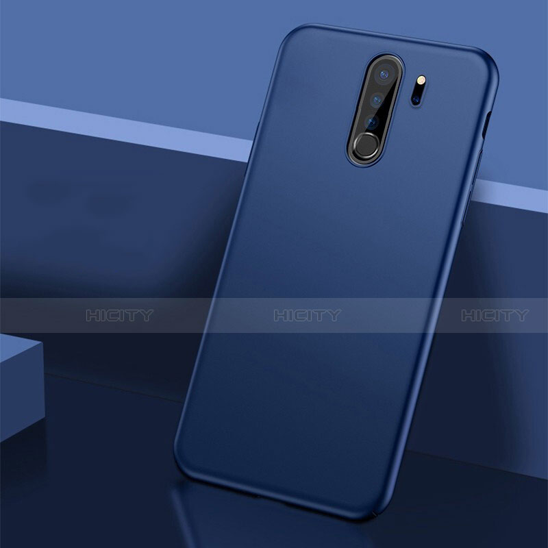 Funda Dura Plastico Rigida Carcasa Mate P01 para Xiaomi Redmi Note 8 Pro Azul