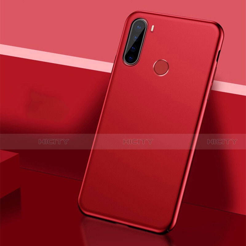 Funda Dura Plastico Rigida Carcasa Mate P01 para Xiaomi Redmi Note 8T Rojo