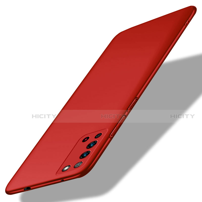 Funda Dura Plastico Rigida Carcasa Mate P02 para Huawei Honor X10 5G Rojo