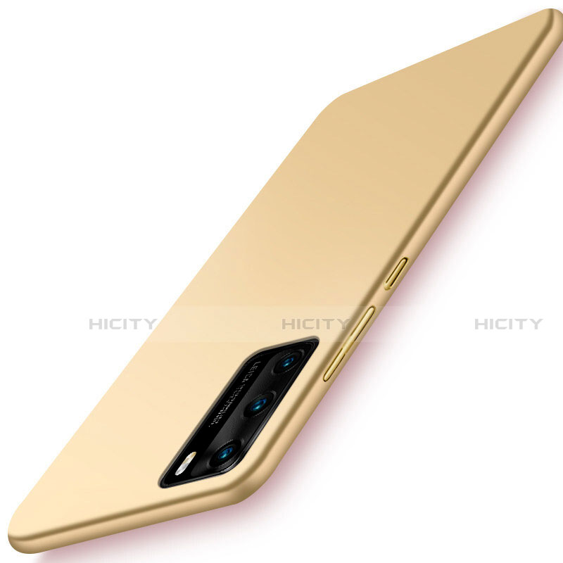 Funda Dura Plastico Rigida Carcasa Mate P02 para Huawei P40 Oro