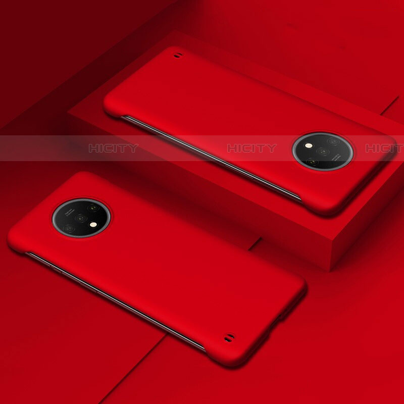 Funda Dura Plastico Rigida Carcasa Mate P02 para OnePlus 7T Rojo