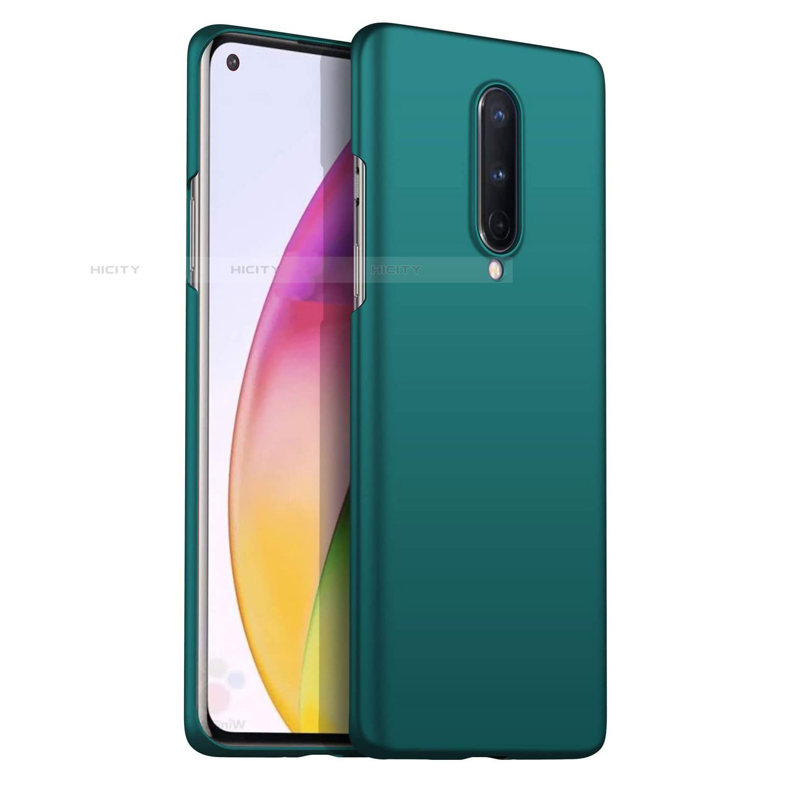 Funda Dura Plastico Rigida Carcasa Mate P02 para OnePlus 8 Verde