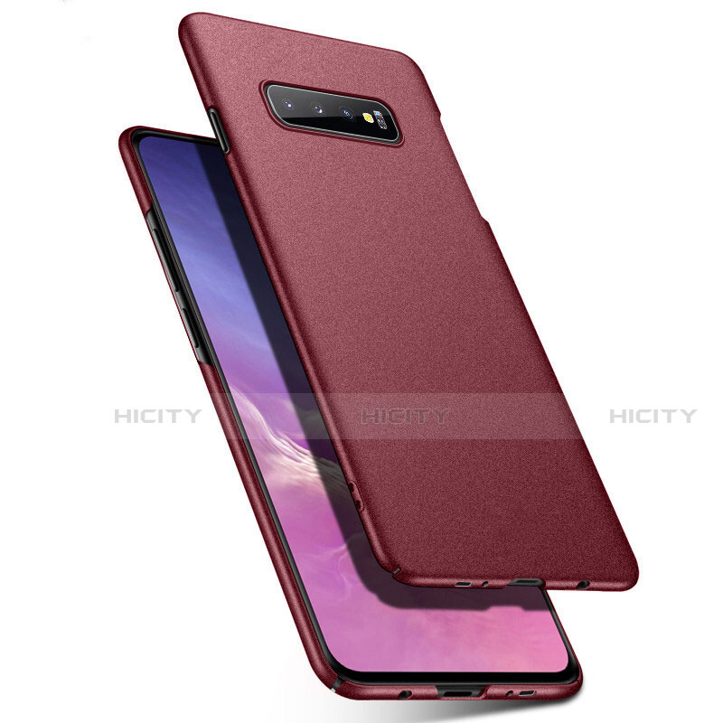 Funda Dura Plastico Rigida Carcasa Mate P02 para Samsung Galaxy S10 5G Rojo